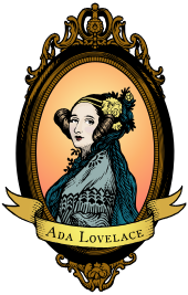 Ada Lovelace 的金框肖像插图