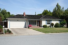 Home of Paul and Clara Jobs, on Crist Drive in Los Altos, California.