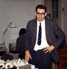 Per Brinch Hansen at age 29, in the RC 4000 computer lab (1967)
