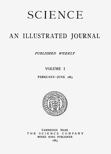 cover of the first volume of the resurrected journal (February–June 1883)