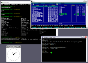 Cygwin X11 rootless WinXP.png